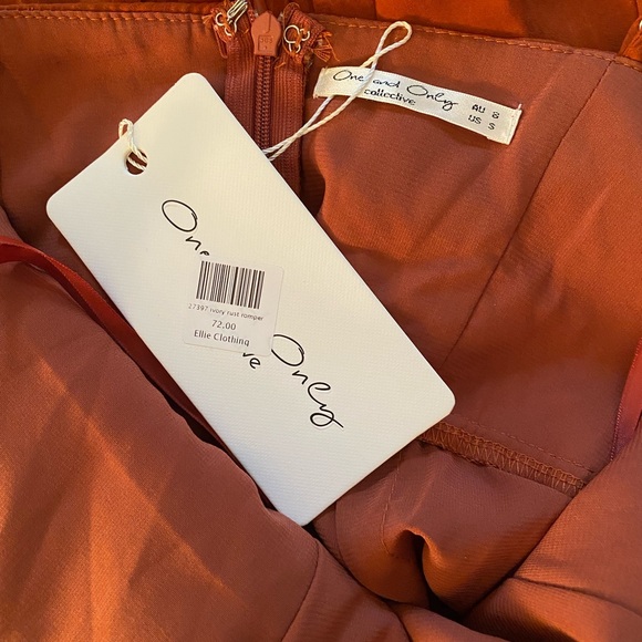 Ruffle Romper Rust Color - Picture 4 of 5